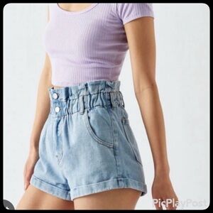 PACSUN Paperbag Mom Shorts High-Waisted (Size XS)